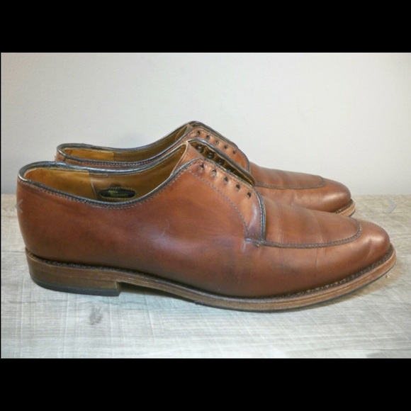 Allen Edmonds Delray Brown Leather Bench Welt Dress Oxfords Shoes Men's Size 8.5